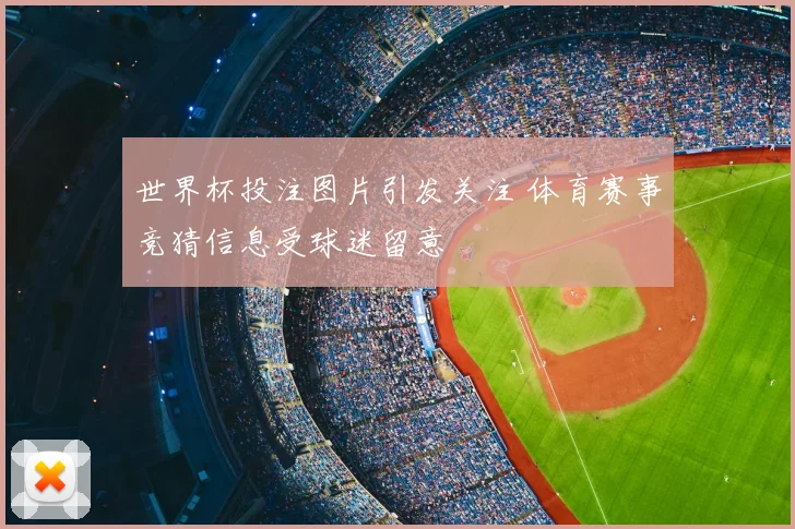 世界杯投注图片引发关注 体育赛事竞猜信息受球迷留意